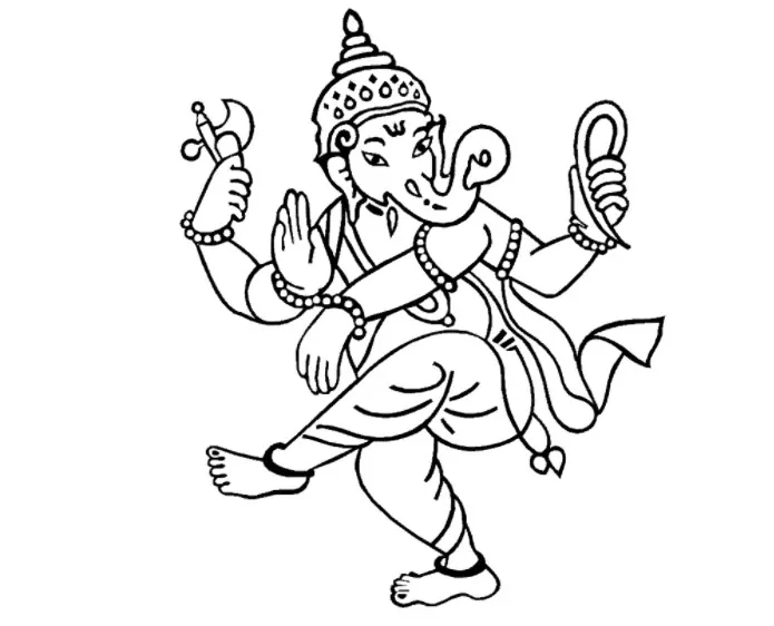 God Ganesha ki Drawing