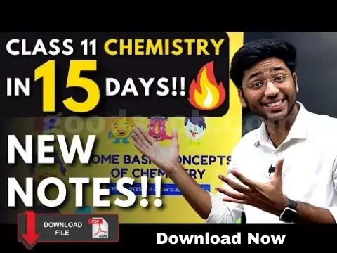 Shobit Nirwan Class 11 Chemistry Notes