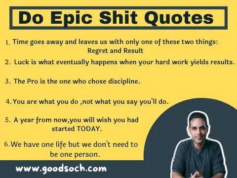 Do Epic Shit Ankur Warikoo PDF Quotes