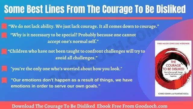 Some Best Lines From The Book -The Courage to be Disliked