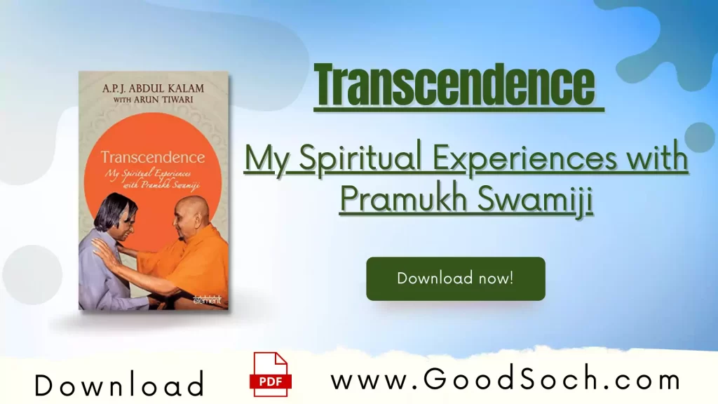 Transcendence My Spiritual Experiences with Pramukh Swamiji book pdf